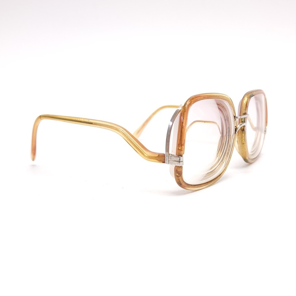 Vintage Drop Frame Glasses Gold Eyeglasses Mod 870 B Frames Only 52-18-140